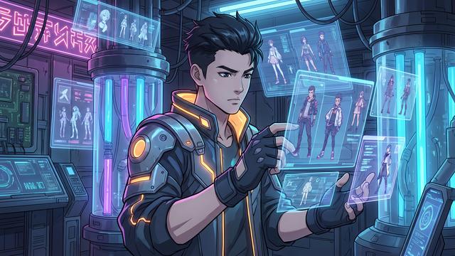 色虎赛博朋克动漫